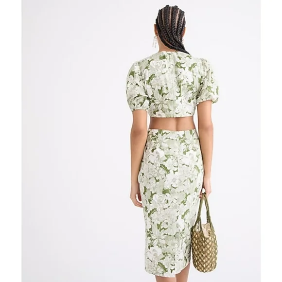 27. J.Crew Cutout dress in Liberty® Linear floral fabri - Picture 3 of 12
